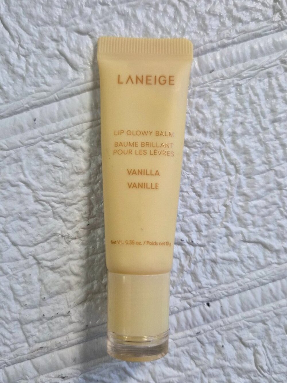 Laneige Lip Glowy Balm in the vanilla scent Classic balmy pallet dust new warm